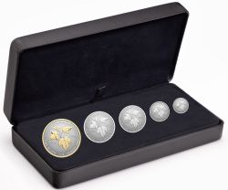 FRACTIONAL SETS -  CANADA'S AUTUMN BEAUTY (5-COIN SET) -  2024 CANADIAN COINS 13