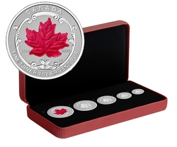FRACTIONAL SETS -  MAPLE LEAF - 5-COIN SET -  2015 CANADIAN COINS 05