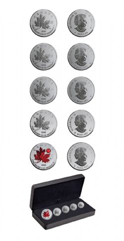 FRACTIONAL SETS -  MAPLE LEAF: O CANADA - 5-COIN SET -  2020 CANADIAN COINS 09