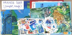 FRANCE -  2007 COMPLETE YEAR SET, NEW STAMPS