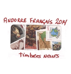 FRENCH ANDORRA -  2014 COMPLETE YEAR SET, NEW STAMPS
