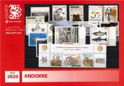FRENCH ANDORRA -  2020 COMPLETE YEAR SET (NEW STAMPS)