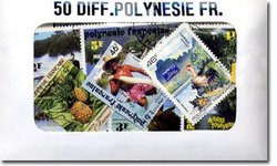 FRENCH POLYNESIA -  50 ASSORTED STAMPS - FRENCH POLYNESIA