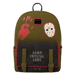 FRIDAY THE 13TH -  CAMP CRYSTAL LAKE CANVAS BACKPACK -  LOUNGEFLY