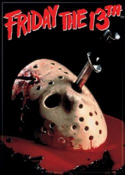 FRIDAY THE 13TH -  ''MASK WITH BLOOD'' MAGNET