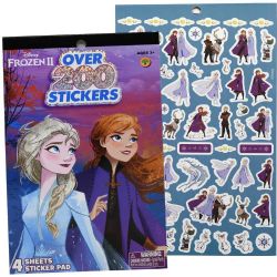 FROZEN -  4 SHEETS OF FOIL COVER STICKER (200+) -  FROZEN 2