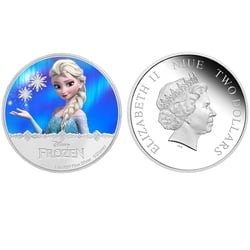 FROZEN -  ELSA - MAGIC OF THE NORTHERN LIGHTS -  2016 NEW ZEALAND COINS 01