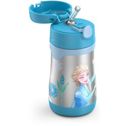 FROZEN -  THERMOS - BOTTLE WITH PUSH BUTTON (10OZ) -  DISNEY