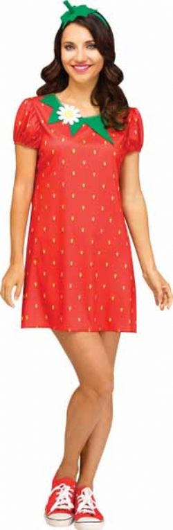FRUITS AND FLOWERS -  STRAWBERRY COSTUME (ADULT)