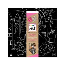 FUNNY MAT -  BLACK COLORING MAT - FAIRY TALE