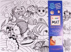 FUNNY MAT -  COLORING MAT - PRETTY FISH - SMALL