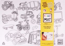 FUNNY MAT -  COLORING MAT - WHEELS - SMALL