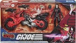 G.I. JOE -  BARONESS WITH COIL CYCLE (COBRA ISLAND) FIGURE SET (6 INCH) -  CLASSIFIED SERIES 13