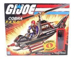 G.I.JOE -  COBRA F.A.N.G. COPTER & PILOT FIGURINE (3.75