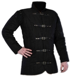 GAMBESON -  WARRIORS MEDIEVAL GAMBESON - BLACK - SMALL