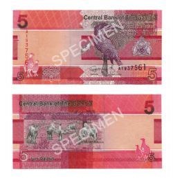 GAMBIA -  5 DALASIS 2019 (UNC) 37