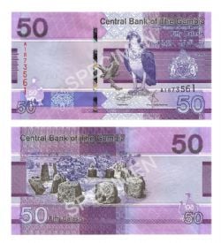 GAMBIA -  50 DALASIS 2019 (UNC)