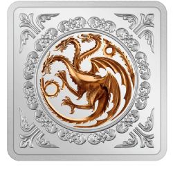 GAME OF THRONES -  GAME OF THRONES™ CLASSIC: TARGARYEN™ SIGIL -  2022 NEW ZEALAND COINS 01