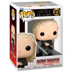 GAME OF THRONES -  POP! VINYL FIGURE OF DAEMON TARGARYEN WITH DARK SISTER (4 INCH) -  HOUSE OF THE DRAGON 23