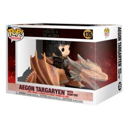 GAME OF THRONES -  POP!RIDE DELUXE VINYL FIGURE OF AEGON II TARGARYEN WITH SUNFYRE (6 INCH) -  HOUSE OF THE DRAGON 135