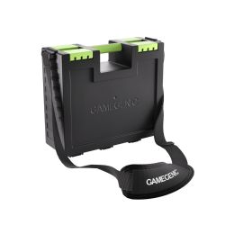 GAMEGENIC -  CARRYING STORAGE CASE - BLACK/GREEN -  GAME CASTLE