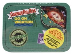 GARBAGE PAIL KIDS -  TOPPS SERIES 1 GOES ON VACATIONS  - GREEN TIN BOX