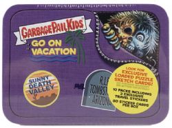 GARBAGE PAIL KIDS -  TOPPS SERIES 1 GOES ON VACATIONS  - YELLOW TIN BOX