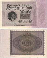 GERMANY -  100 000 MARK (UNC)