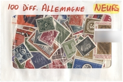 GERMANY -  100 ASSORTED STAMPS MINT - GERMANY