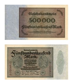 GERMANY -  500 000 MARK 1923 (UNC)