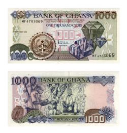 GHANA -  1000 CEDIS 2002 (UNC)