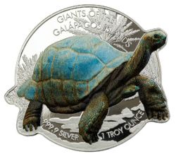GIANTS OF THE GALAPAGOS ISLANDS -  THE GIANT TORTOISE -  2021 SOLOMON ISLANDS COINS 03