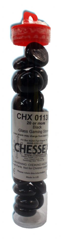 GLASS TOKENS -  BLACK (20+ PCS)