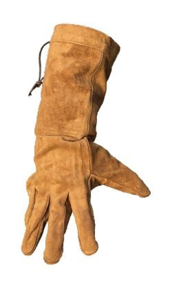 GLOVES -  FENCING GLOVES - BROWN SUEDE - SMALL
