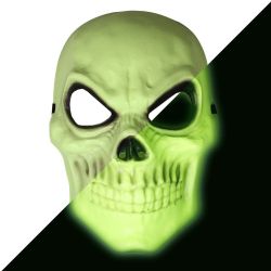 GLOW IN THE DARK SKULL MASK (ADULT)