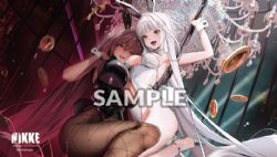 GODDESS OF VICTORY: NIKKE -  PLAYMAT - BUNNY X 777 - NOIR & BLANC -  BUSHI SUPPLIES