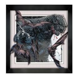 GODZILLA -  BATS SWARMING - FRAMED PICTURE (WHITE) (12