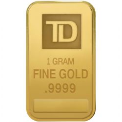 GOLD BARS -  1 GRAM PURE GOLD BAR -  CANADIAN COINS