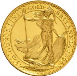GOLD BRITANNIA -  BRITANNIA - 1/2 OUNCE FINE GOLD COIN -  GREAT BRITAIN COINS