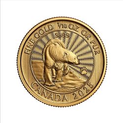 GOLD PREMIUM BULLION -  FIRST STRIKES: THE MAJESTIC POLAR BEARS - 1/10 OUNCE PURE GOLD -  2025 CANADIAN COINS 04