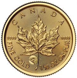 GOLD PREMIUM BULLION -  TREASURED MAPLE LEAF GML : POLAR BEAR PRIVY MARK - 1/10 OUNCE PURE GOLD -  2025 CANADIAN COINS 05