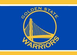 GOLDEN STATE WARRIORS -  3' X 5' HORIZONTAL FLAG