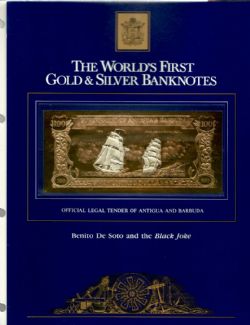 GOVERNEMENT OF ANTIGUA & BARBUDA -  BENITO DE SOTO AND THE BLACK JOKE -  100 DOLLARS 1981