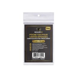 GRADE 10 -  CARD SLEEVES FOR THICK CARDS 180PT (PACK OF 100)