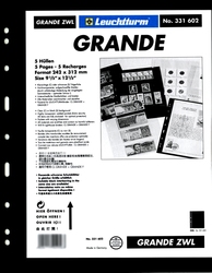 GRANDE -  BLACK INTERLEAVES FOR GRANDE SHEETS (PACK OF 5)