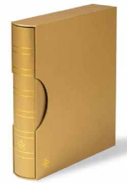 GRANDE -  GOLD 4-RING-BINDER IN CLASSIC DESIGN WITH SLIPCASE