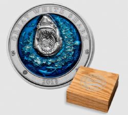 GREAT WHITE SHARK -  2018 BARBADOS COINS