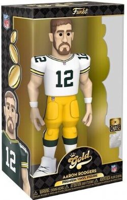 GREEN BAY PACKERS -  GOLD VINYL FIGURE OF AARON RODGERS (CHASE) (12 INCH)