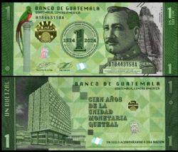 GUATEMALA -  1 QUETZAL 2023 (2024) (UNC) - COMMEMORATIVE NOTE 129