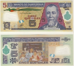 GUATEMALA -  5 QUETZALES 2010-2011 (UNC) 122